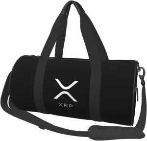 Xrp Ripple Convertible Garment Bag with Shoulder Strap, Carry on Garment Duffel Bag for Men Women - Rolling Foldable for Travel Luggage Bags (Black)