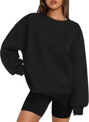 Zeagoo Womens Sweatshirt Long Sleeve Color Block Fleece Hoodies Fall Casual Crewneck Pullover Tunic Tops 2024