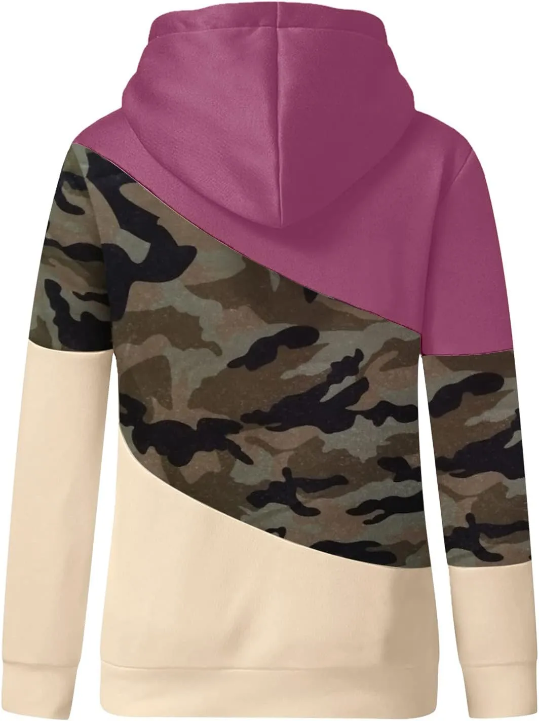 ZYXTIM Womens High Cowl Neck Hoodies, Oversize Long Sleeve Drawstring Pullover Tops Solid Casual Tunic Warm Fall Sweatshirts